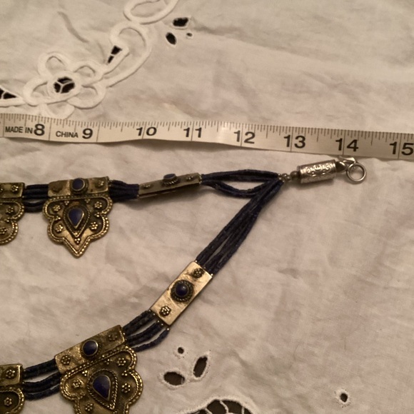 Vintage Middle Eastern Style Tiered Statement Necklace - Picture 6 of 7